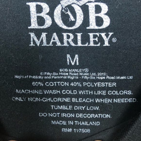 BOB MARLEY Scoop Neck T-Shirt | Size M | E… - Picture 3 of 3